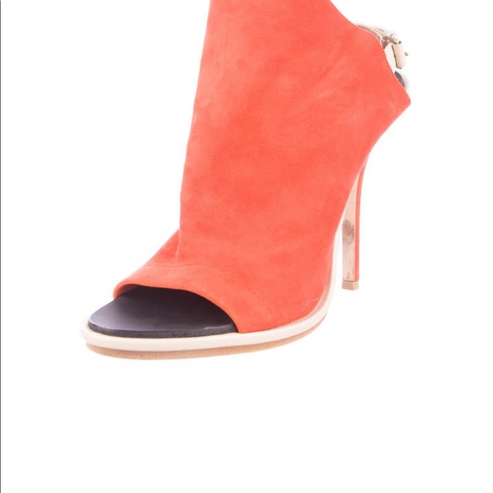 Balenciaga Blood orange suede sandals /hills:5” - Picture 2 of 7